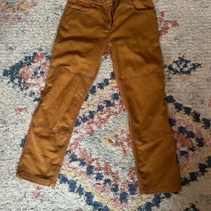 Straight Leg Women's Jeans in Rust Brown